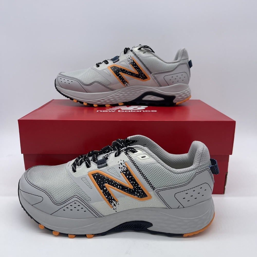 New Balance 410V8‎ Trail Running Shoes 4E XL Gray Orange MT410CA8 Mens Size 8.5